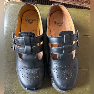Black Doc Marten Mary Janes